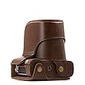 MegaGear "Ever Ready" Protective Leather Camera Case , Bag for Fujifilm X-A3, X-A2, X-A1, X-M1 Compact System with 16-50mm Lens (Dark Brown)