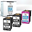 CMYi 63XL Replacement Combo Pack Ink Cartridges for HP OfficeJet 4657, 5200, 5210, 5212, 5220, 5222, 5230, 5232, 5252, 5255, 5258, Envy 4510, 4511