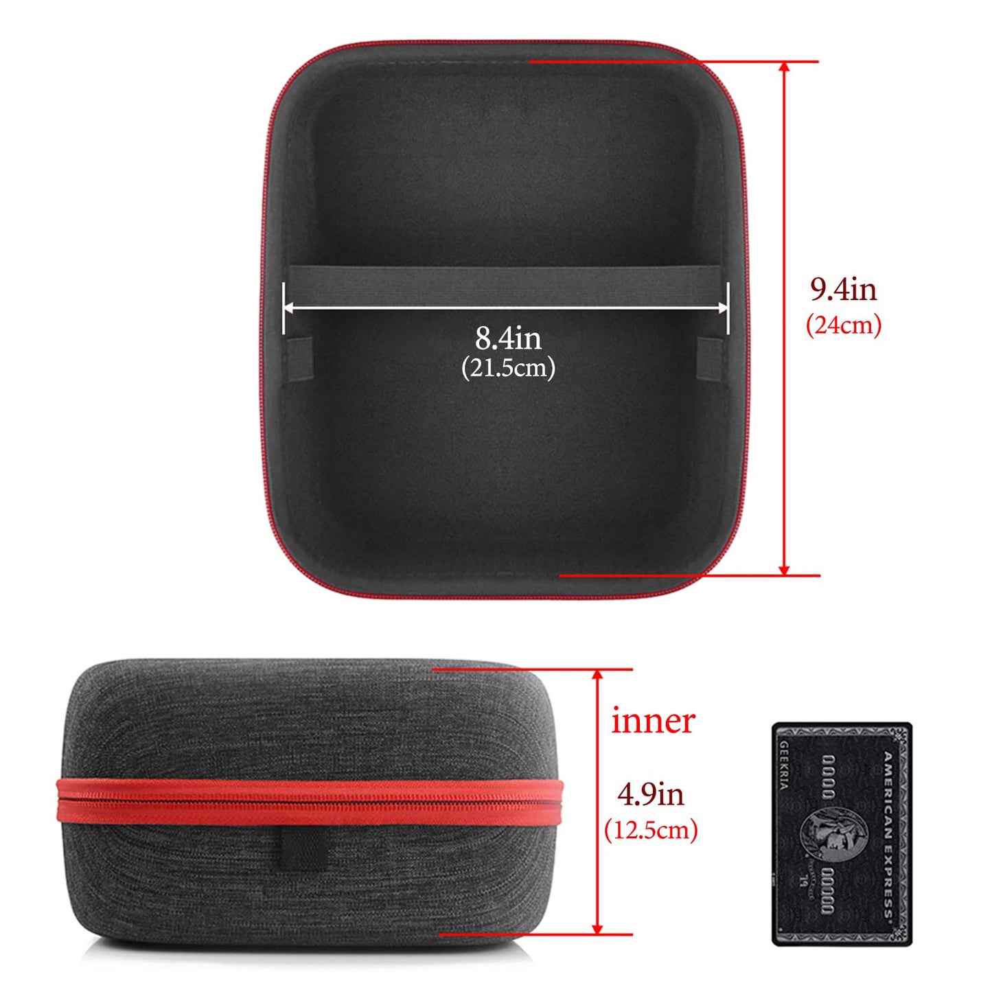 Geekria Shield Headphones Case Compatible with Sennheiser HD820, HD800S, HD800, HD700, HD660S2, HD660S, HD650 Case, Replacement Hard Shell Travel