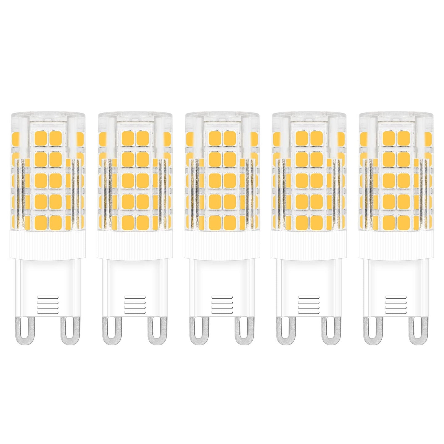 TZHILAN G9 Dimmable LED Bulb 6W 120V Warm White 3000K 5-Pack