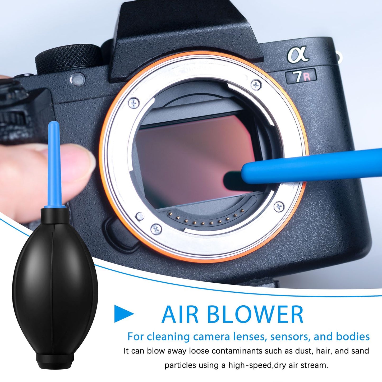 Camera Cleaning kit - Professional Camera Lens Cleaning Kit,Complete DSLR & Mirrorless Camera Sensor Cleaning Set Kit with Lens Pen, Blower, Brush
