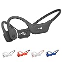 KLKE Open-Ear Bone Conduction Headphones, IP66 Waterproof, Integrated Transducer Running Headphones with Dual Mode, Rear Safety Light, 10H