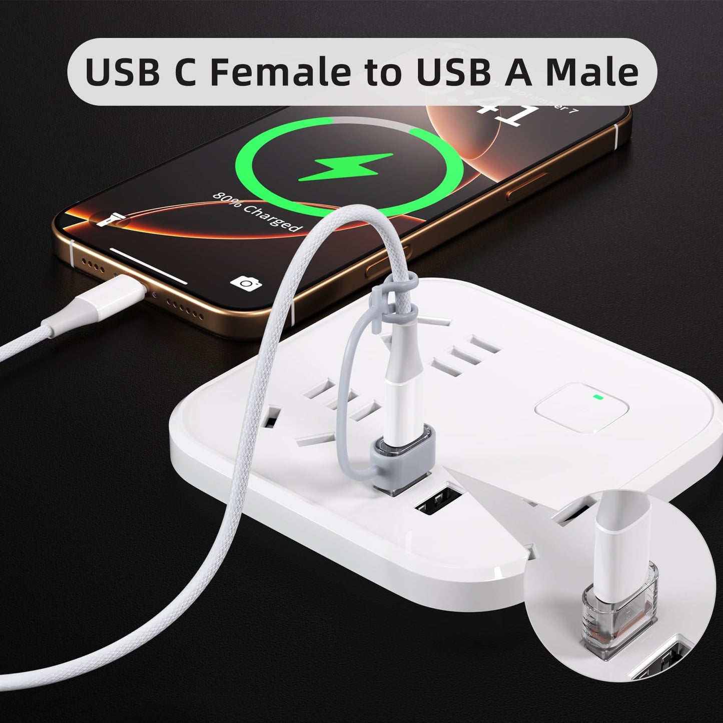4 Pack Lightning to USB C Adapter for iPhone 15/16 Pro/16 Pro Max/Plus,Samsung S24,iPad Air,Nintendo Switch,Fast Charging&Data Transfer (USB C to USB…