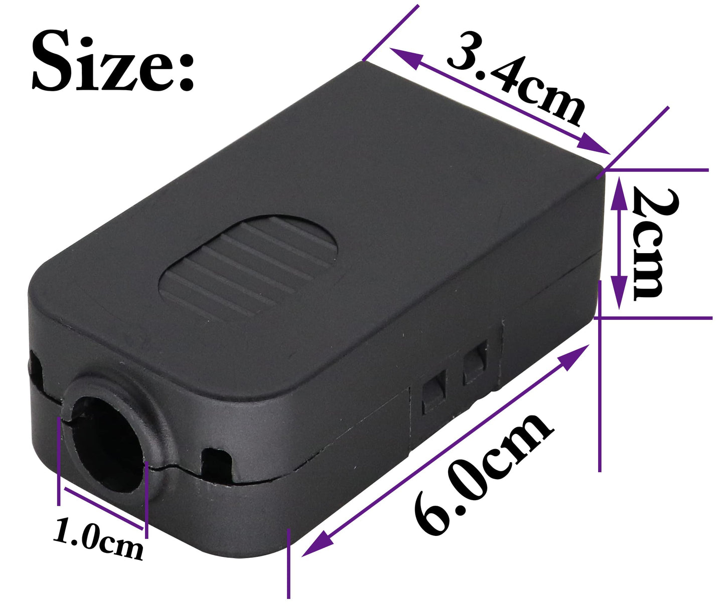 AAOTOKK VGA Bolt Screw Adapte D-SUB DB15 VGA Female Port to 15 Pin/Way Female Terminal Breakout Board Connector DB15 3 Row VGA Terminal Adapter