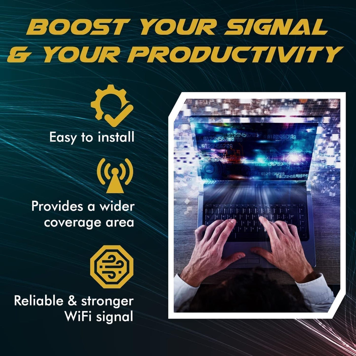 WiFi Antenna for PC, Laptop, Desktop & Motherboard | 2.4GHz/5GHz/6GHz | 4th Generation U.FL (Compatible with MHF4 and IPEX4) Connectors on M2 Wi-Fi
