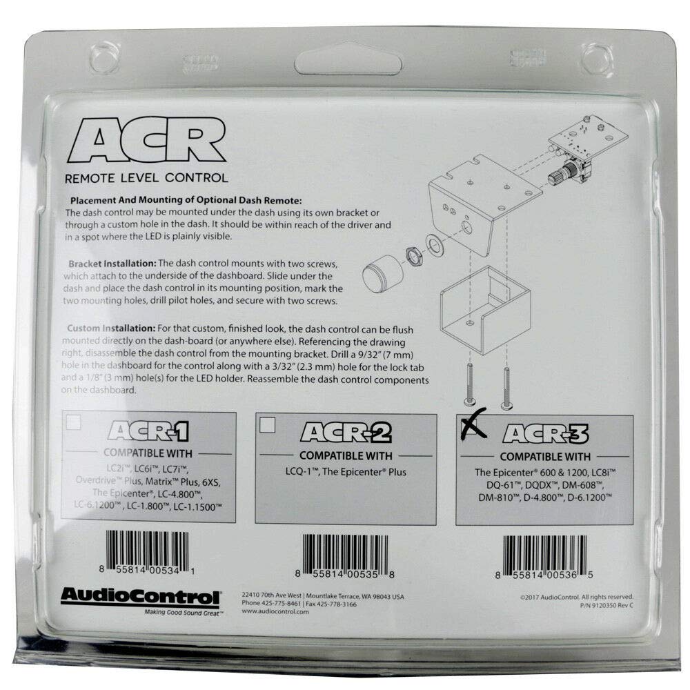 Audio Control ACR3 Remote for Audio Control Processors