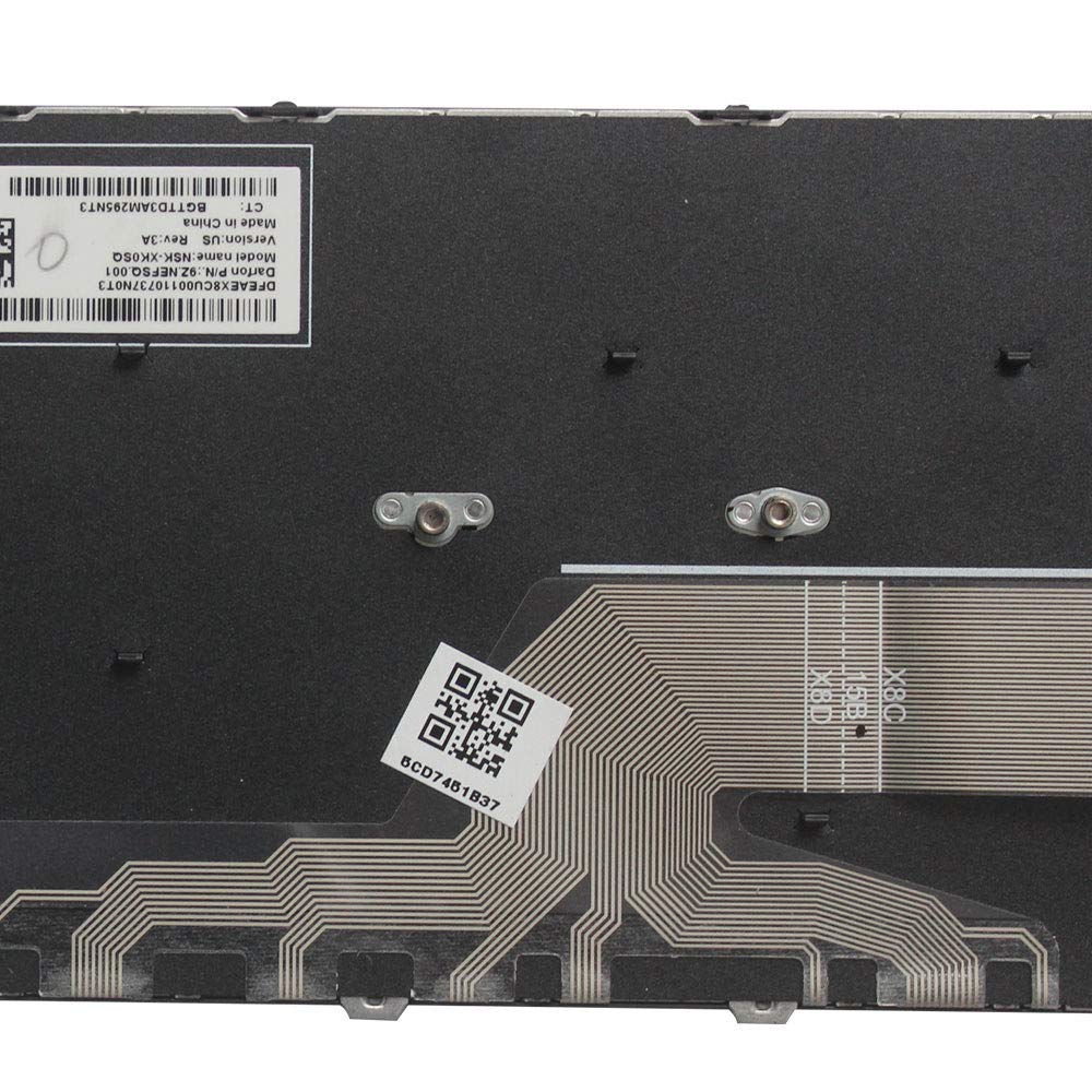 New Laptop Replacement Keyboard for HP ProBook 450 G5 455 G5 470 G5 US Layout (Black Frame)