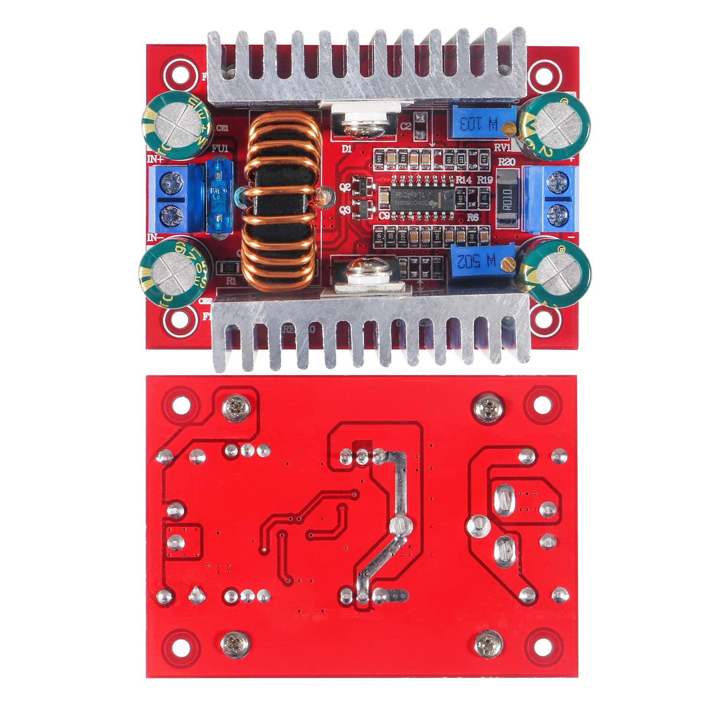 QCCAN 3PCS DC 400W 15A Step-up Module Boost Converter Constant Current Power Supply LED Driver 8.5-50V to 10-60V Voltage Charger Step Up Module