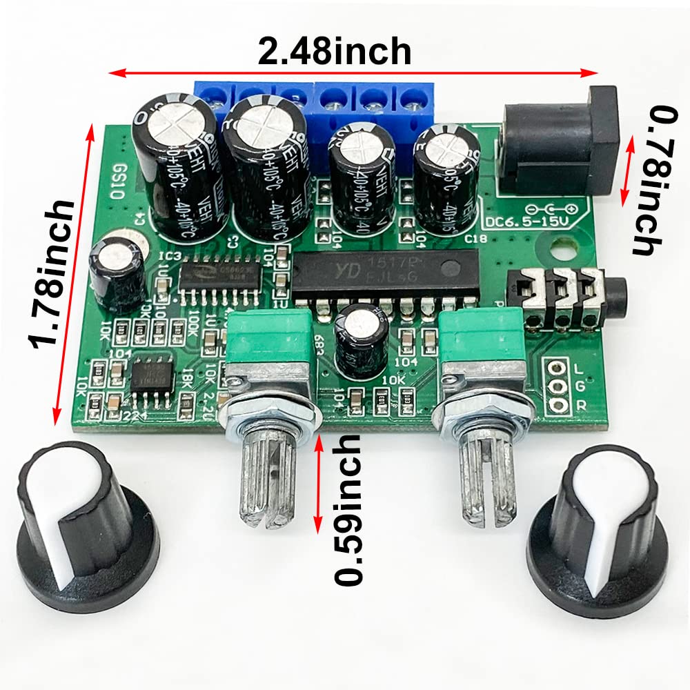Digital 2.1 Channel Subwoofer Amplifier Board 6W+6W+25W Pure Bass, Mini DC12V-15V TDA1517P HiFi Stereo Audio Power Amplifier Dual Channel Amp Module