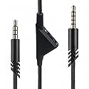 Rillpac Replacement Cable for Astro A10 A40 Inline Volume Control Cable Cord, Audio Gaming Wire Compatible with Astro A10 A40 Headsets (2 Meter…