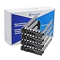 Hard Drive Bracket 2.5" SSD Mount G176J HDD Caddy SAS SATA Hard Drive Tray Caddy Compatible with Dell PowerEdge R610 R620 R710 T710 R720 R815 R820, 4