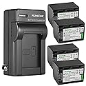 Kastar 4-Pack Battery and AC Wall Charger Replacement for Sony HDR-CX280, HDR-CX290, HDR-CX300, HDR-CX305, HDR-CX320, HDR-CX330, HDR-CX330E