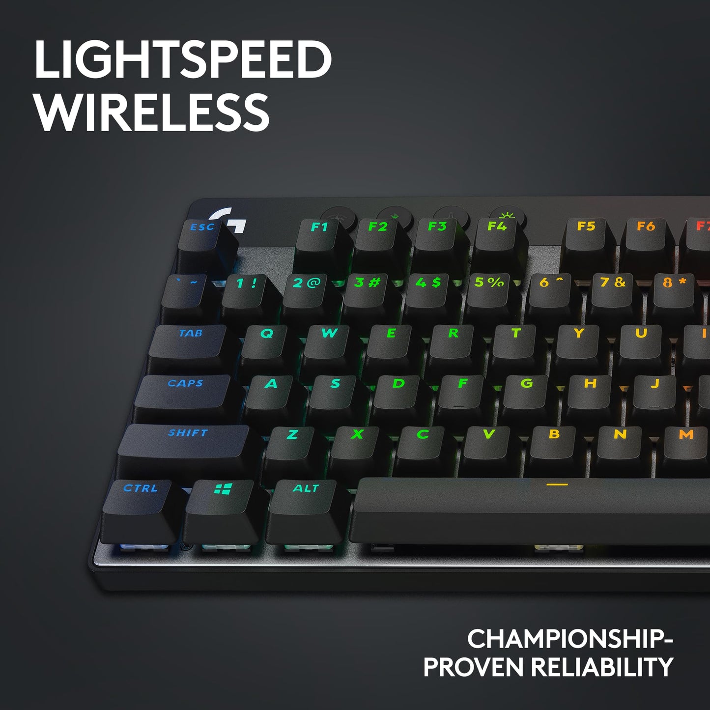 Logitech G PRO X TKL Lightspeed Wireless Gaming Keyboard, Ultra-Portable Tenkeyless Design, LIGHTSYNC RGB, PBT keycaps, Linear Switches (GX Red)