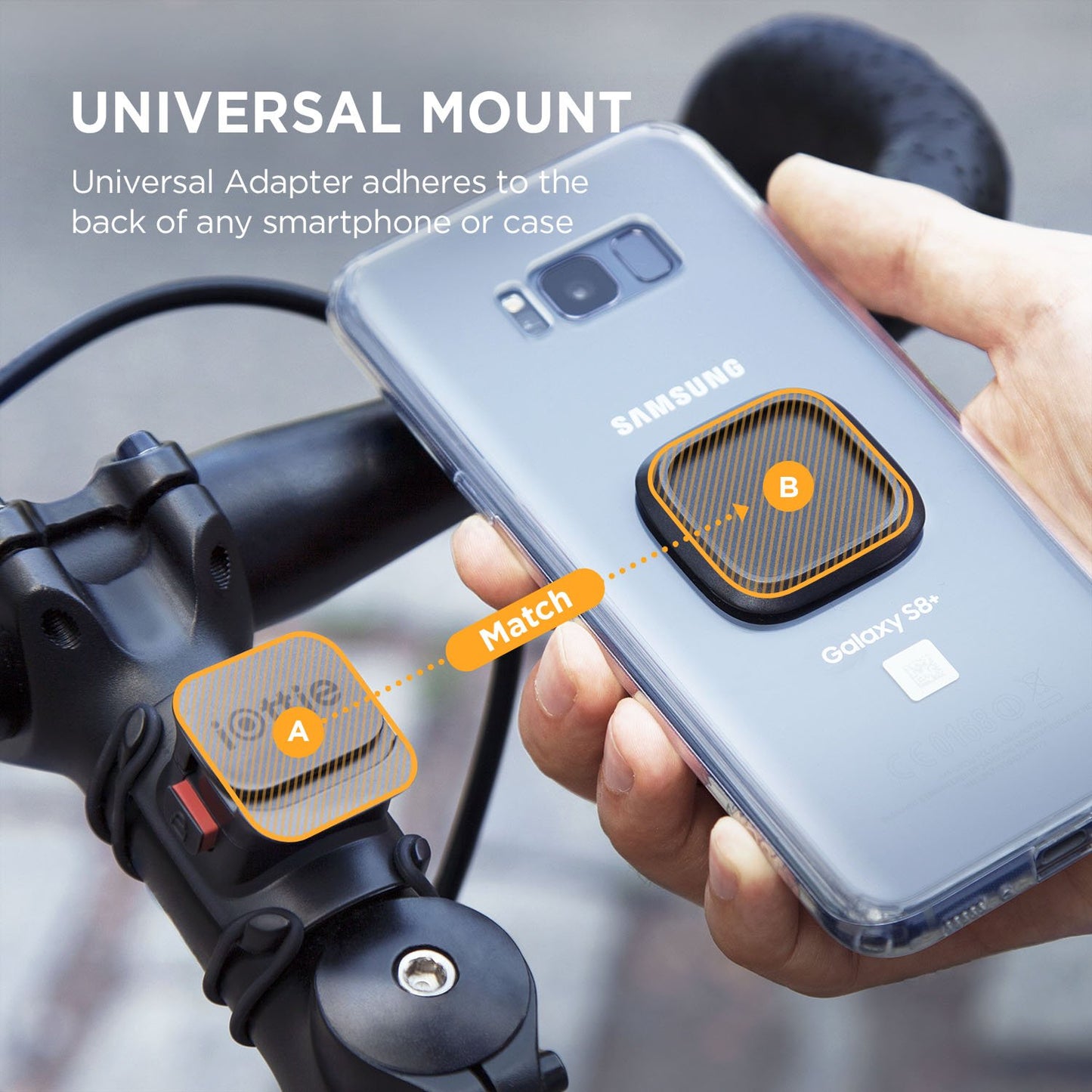 iOttie Active Edge™ Go Bike Phone Holder Bar Mount || Smartphone | iPhone Xs Max R 8/8S 7 Plus 6S 6 SE Samsung Galaxy S8 Plus S8 Edge S7 S6 Note 8 5