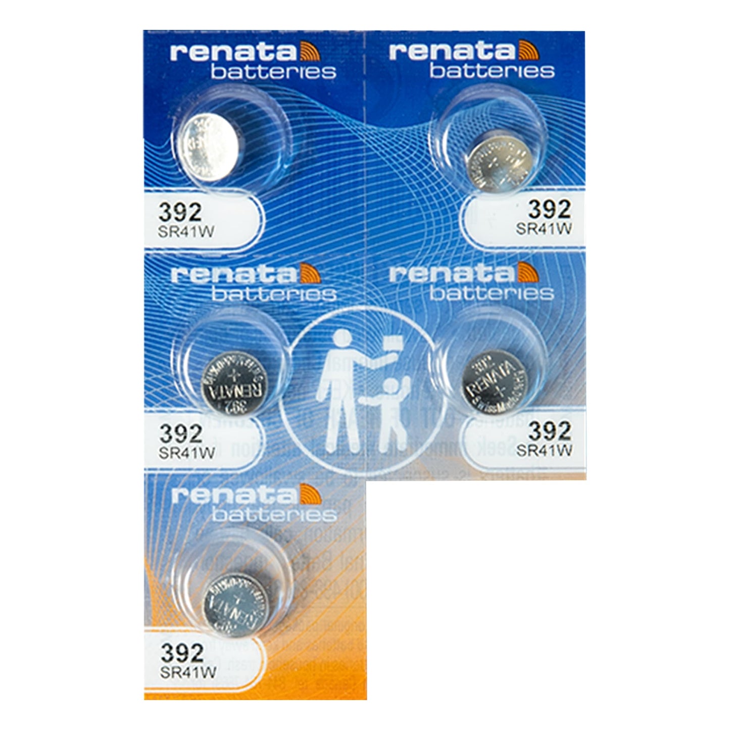 Renata Batteries 392 Silver Oxide Watch Battery (5 Pack)