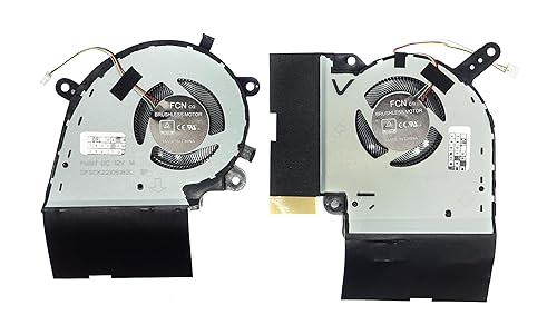 VoltaGuru New Laptop CPU Cooling Fan Set x2 for Asus ROG Strix G15 G512LV, G512LW, G512LWS, ROG Strix Scar III G531GW, ROG Strix Scar 15 G532LV