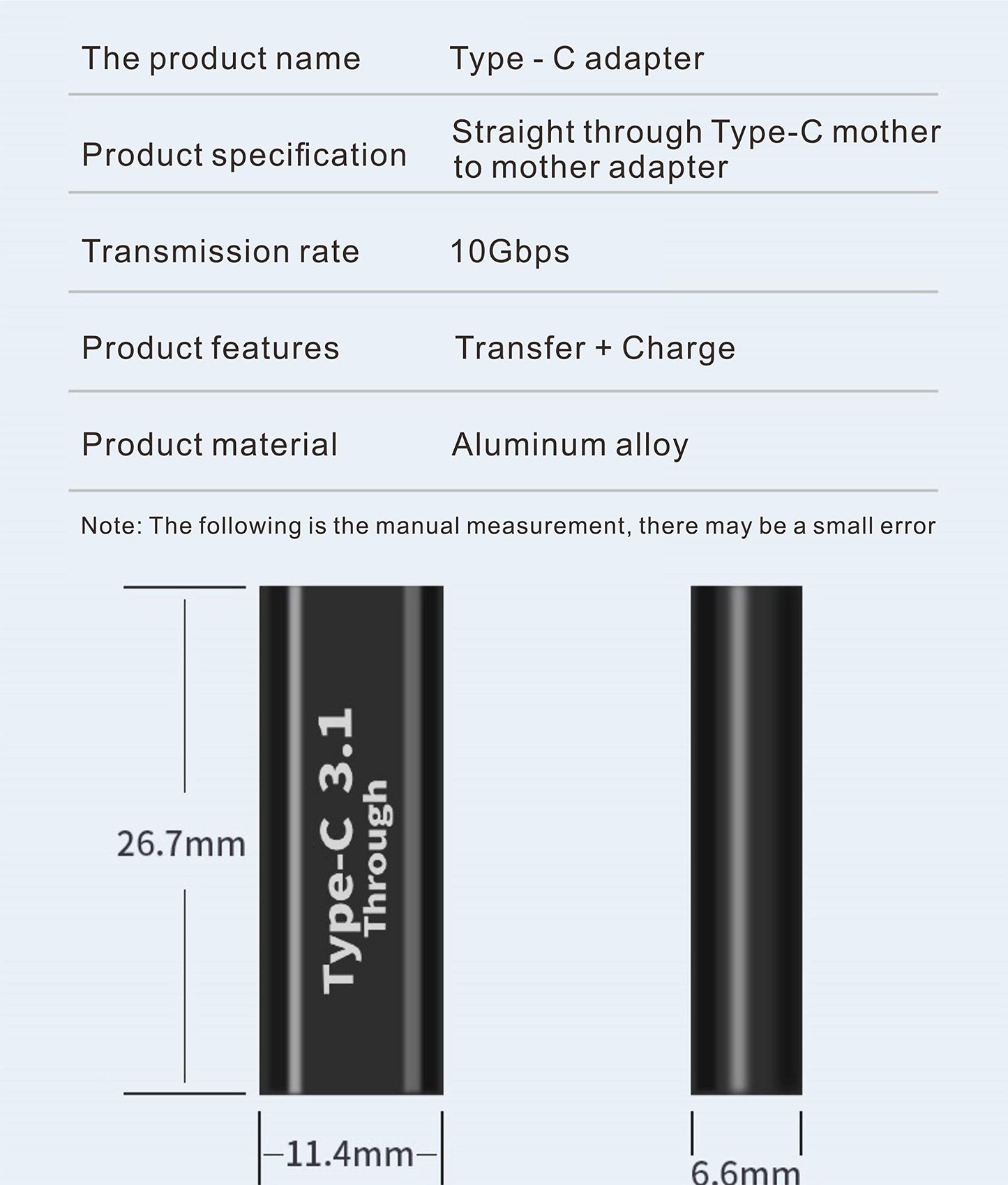 BOLS USB C Female-to-Female Adapter(2 pcs), Supports Fast Charging and Data Transfer Extension, up to 10GBbps Rate…