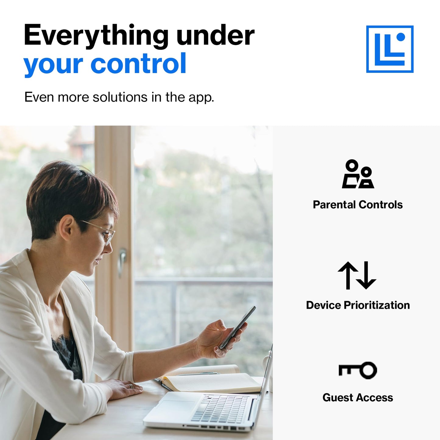 Linksys MR20EC | Dual-Band Mesh WIFI 6 Router | 3.0 (AX3000) Speeds | Connect 25+ Devices | 2,000 Sq Ft Coverage | 18 Month Warranty