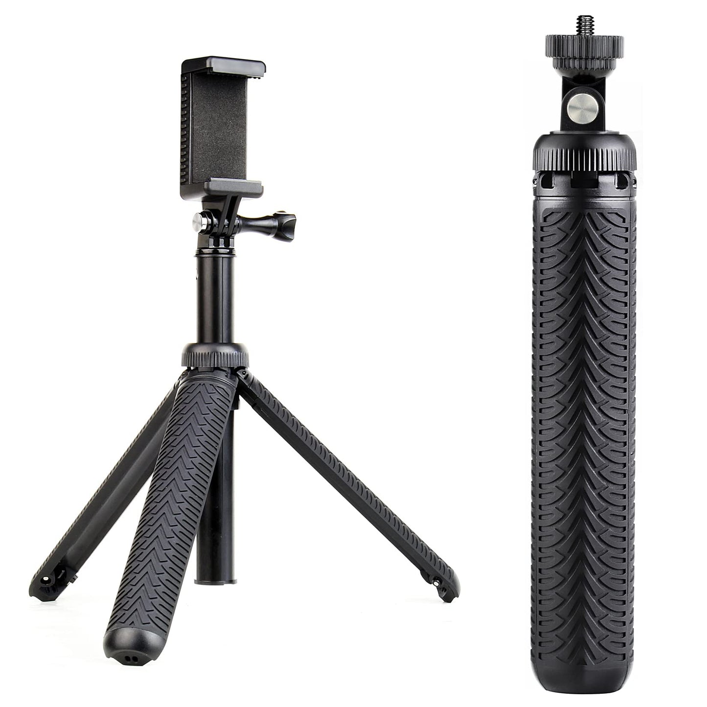 Extendable Selfie Stick/Handgrip/Monopod/Tripod for GoPro Hero 13 12 11 10 9 8 7 6 5 4 3 2 Session 2018, ACASO, EK5000 EK7000/SJCAM SJ4000 SJ500