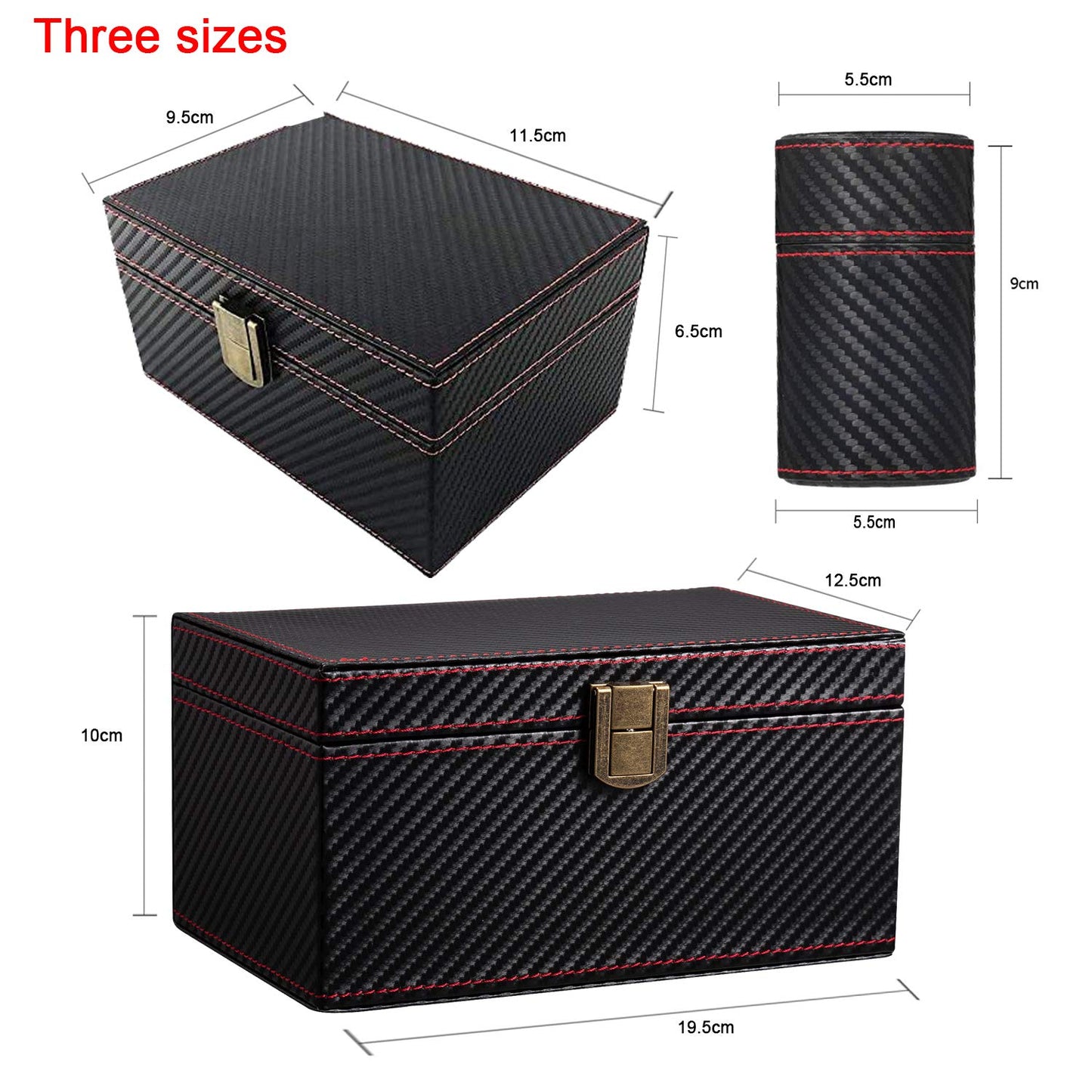 AtfArt Faraday Box for Car Keys Signal Blocker Box, Carbon Fiber, Small (11.5*9.5*6.5cm)