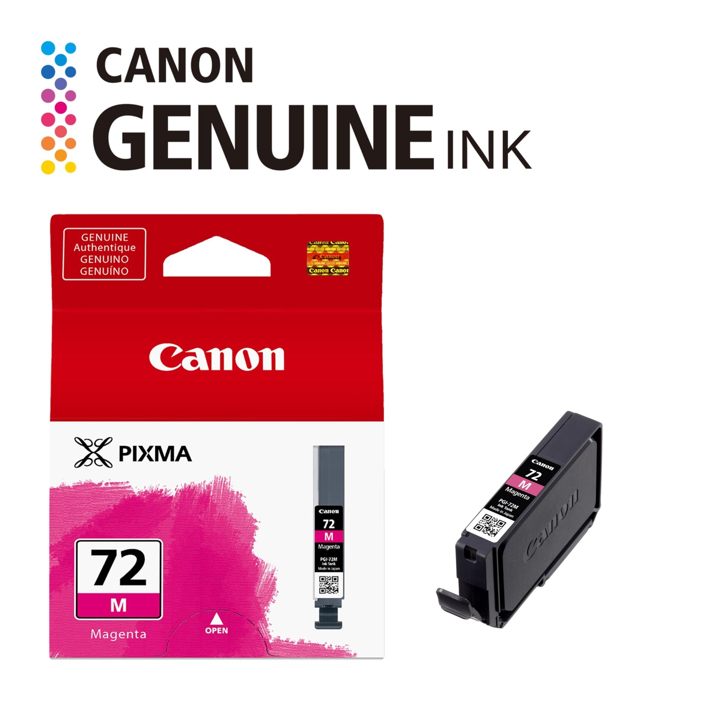 Canon PGI-72 Genuine Magenta Ink Tank, Compatible with PIXMA PRO-10 Printers