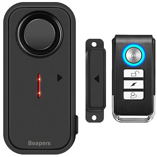Personal Security Waterproof Door/Window Alarm - IP66 Waterproof with Remote Control, 113dB, Alarm/Doorbell Mode, Upgraded door gap spacing