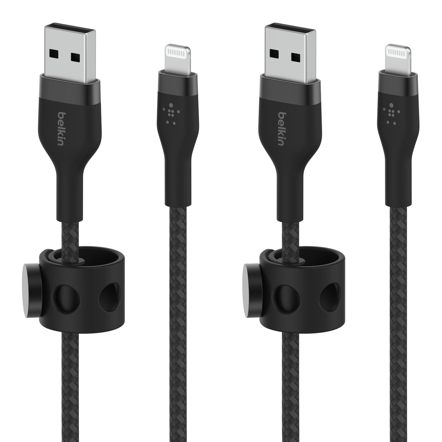 Belkin BoostCharge Pro Flex Braided USB Type A to Lightning Cable (2M/6.6FT), MFi Certified Charging Cable for iPhone 13, 12, 11, Pro, Max, Mini, SE…
