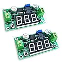 HiLetgo 2pcs LM2596 Adjustable DC-DC Step Down Buck Power Convert Module 4.0-40V Input to 1.25-37V Output with LED Voltmeter Display