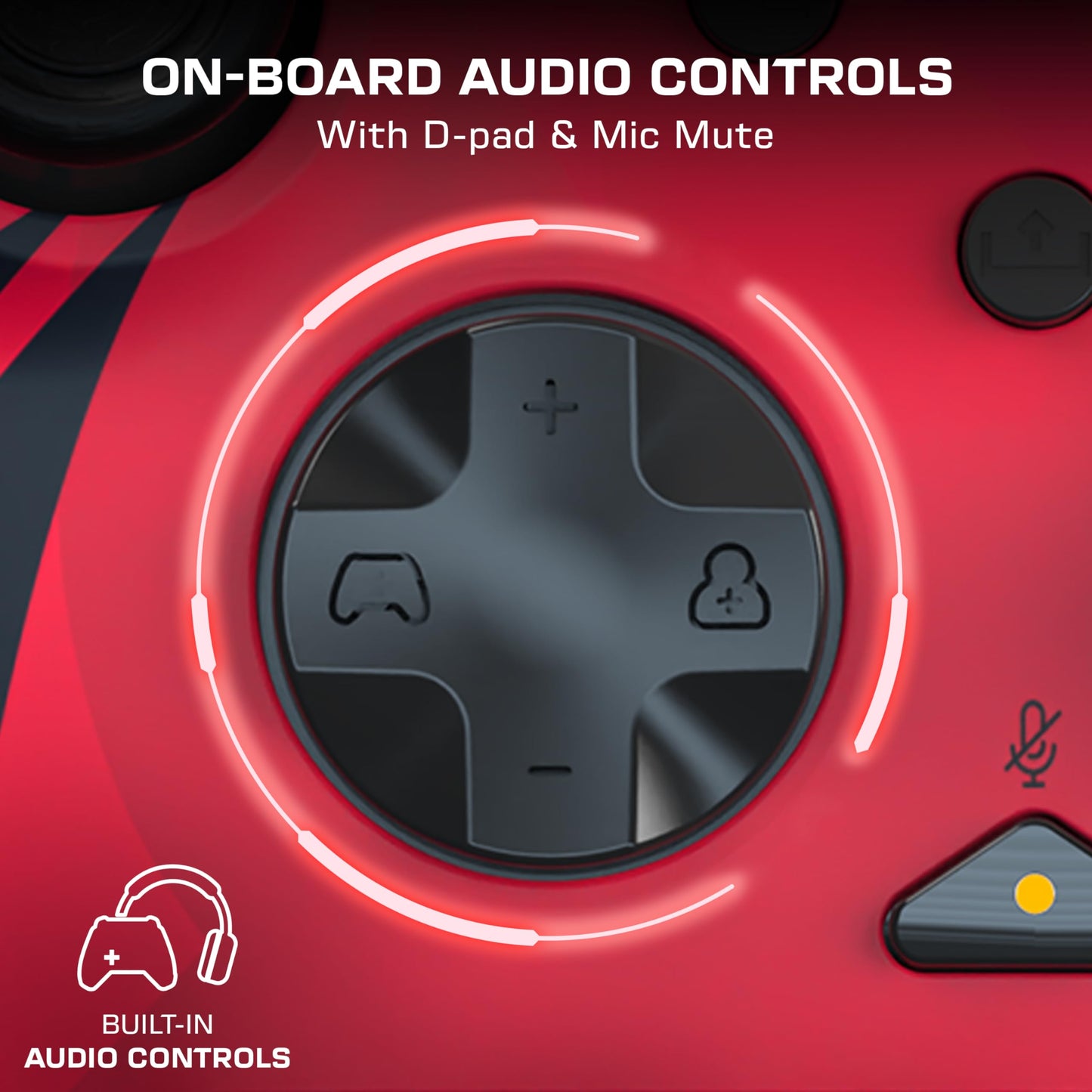 PDP Gaming Xbox Series X|S Red Bundle: REMATCH Wired Gamepad Controller & AIRLITE Wired Headset with Mic, Licensed Xbox One Gamepad, Customizable