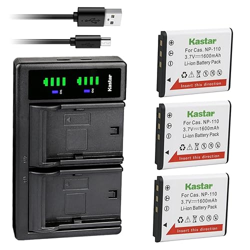Kastar 3-Pack Battery and LTD2 USB Charger Compatible with JVC BN-VG212 BN-VG212U Battery, JVC GZ-V500, GZ-V500BEU, GZ-V500BU, GZ-V500BUS, GZ-V515BEU