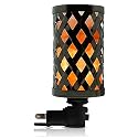 Himalayan Glow Night Light Basket Salt Lamp, Lattice Style Rotatable Wall Plug, Ideal Gift for Home Decor