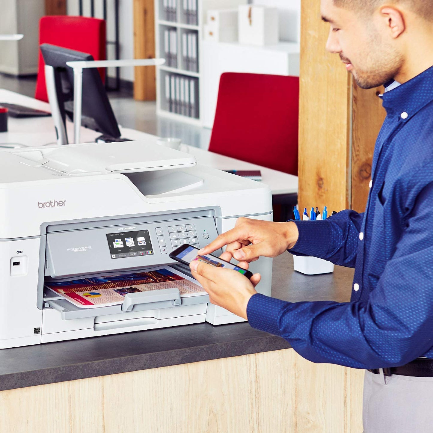 Brother MFC-J6545DW INKvestmentTank Color Inkjet All-in-One Printer with Wireless, Duplex Printing, 11" x 17" Scan Glass and Upto 1-Year