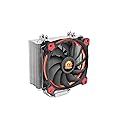 Thermaltake RIING Silent 150W LGA1200 AM4 Ready Intel/AMD 120mm High Airflow LED Fan CPU Cooler, Red, CL-P022-AL12RE-A