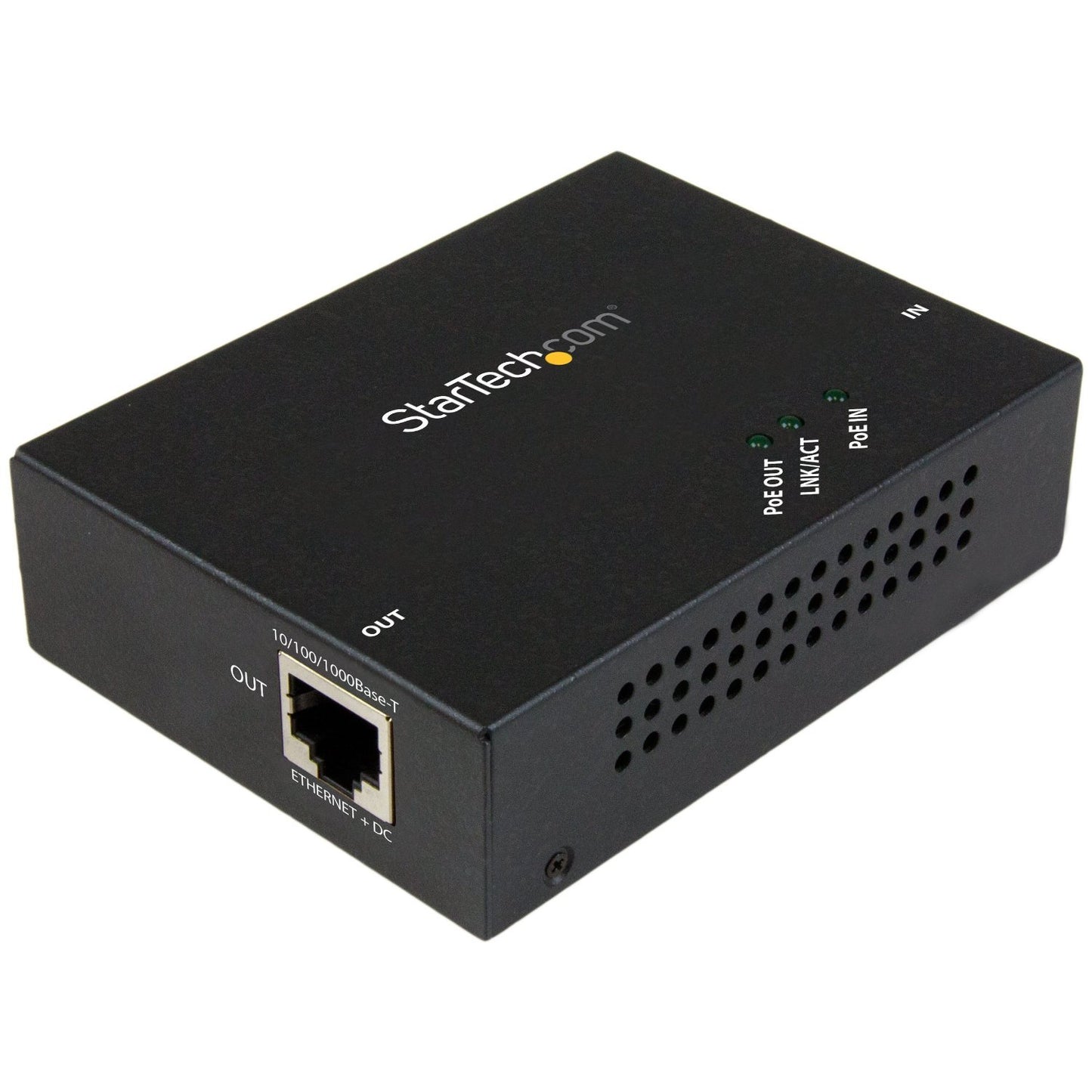 StarTech.com 1 Port Gigabit PoE+ Extender 802.3at & 802.3af - 100m (330ft) - Power over Ethernet Extender - PoE Repeater Network Extender , TAA
