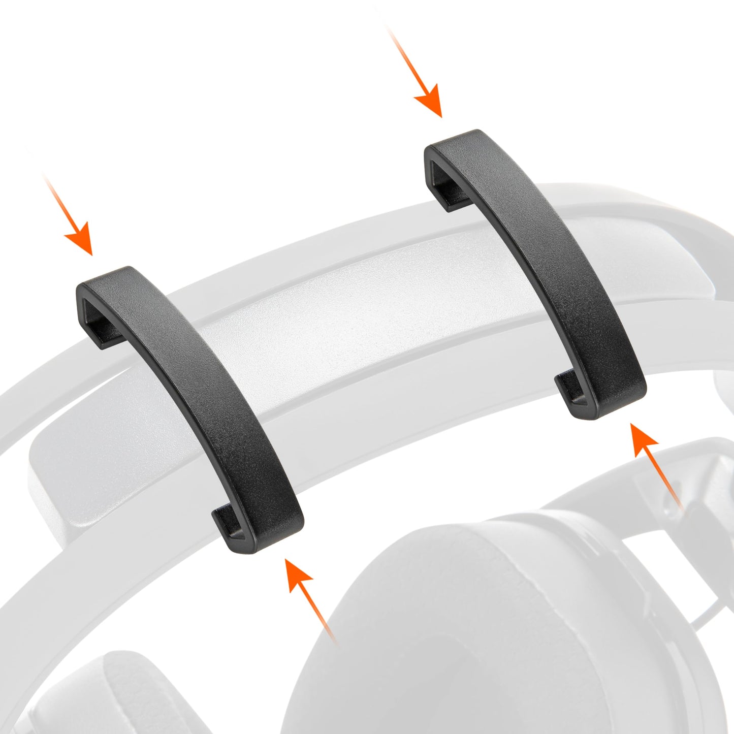 WC ClampZ A50 - Headband Support Brace Clamps (2-Pack) Compatible with Astro A50 Gen 4, Gen 5, A50X, & More by Wicked Cushions | Prevent Headband