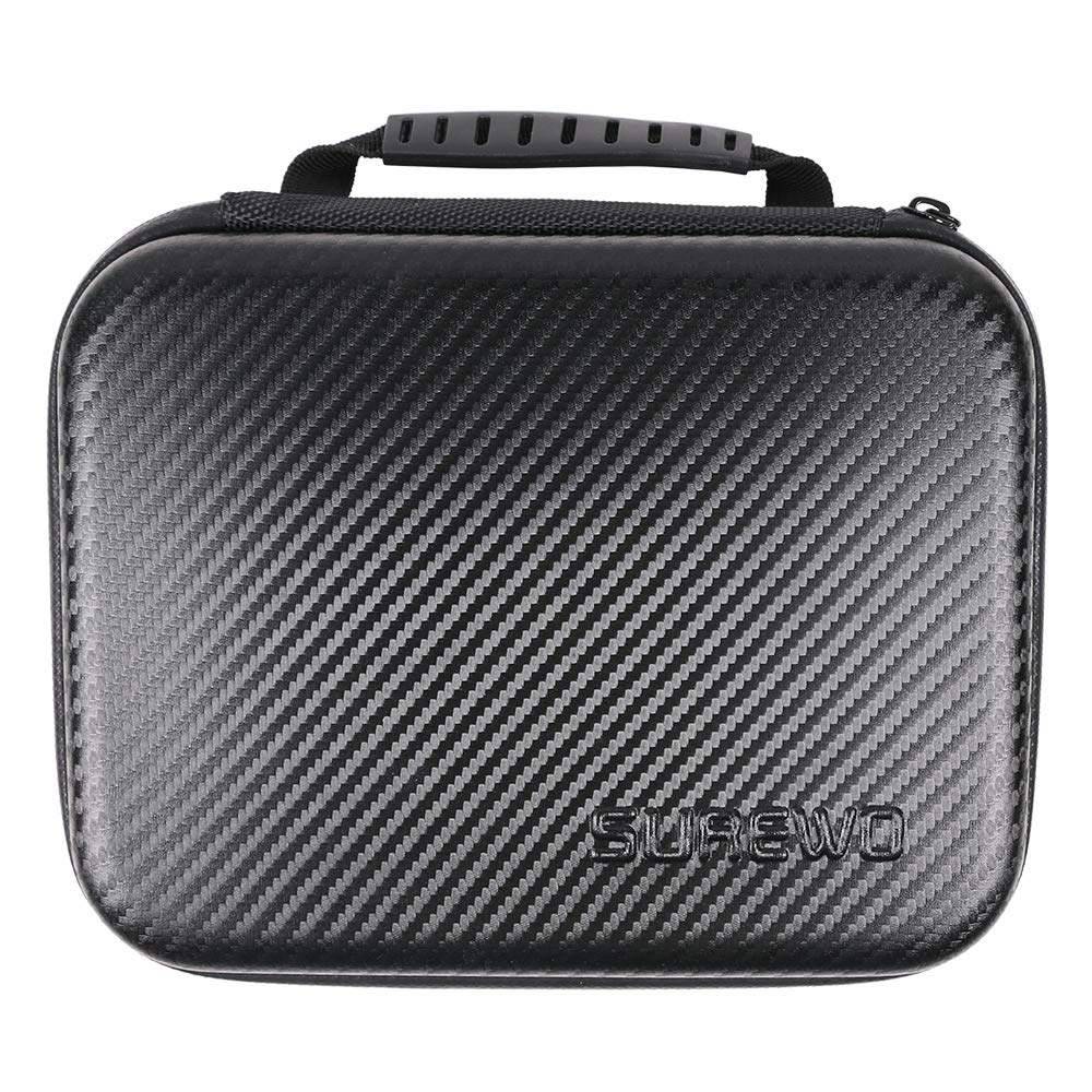 SUREWO Hard Case for GoPro,Surface-Waterproof Carrying Case Compatible with GoPro Hero 13/12/11/10/9/8/7/(2018)/6/5 Black,DJI Osmo