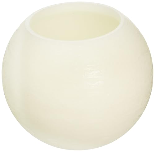 EcoGecko 6 Inches Wax MoonSphere LED Flameless Candle with 5 Hour Timer (87002)