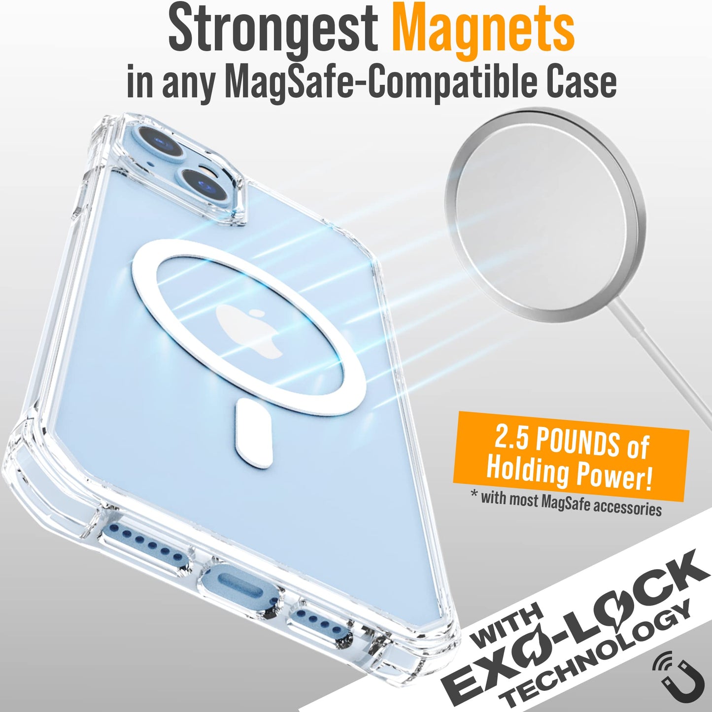 Scooch for MagCase Compatible with iPhone 14 Plus Bundled with MagMount, MagSafe Compatible Car Mount, MagSafe Compatible Car Mount