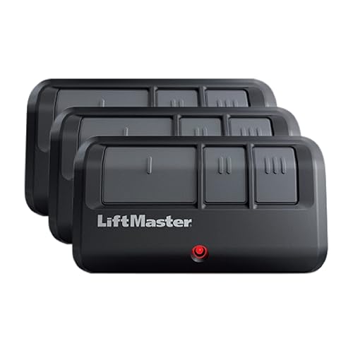 LiftMaster 893Max Security+ 2.0 3-Button Gate Operator Remote Control with Visor Clip - Pack of 3