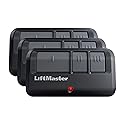 LiftMaster 893Max Security+ 2.0 3-Button Gate Operator Remote Control with Visor Clip - Pack of 3