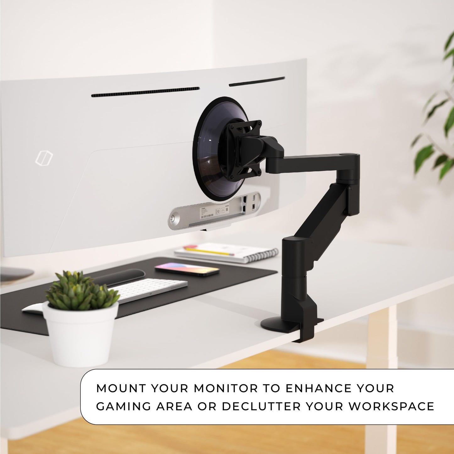 HumanCentric VESA Mount Adapter Compatible with Samsung Odyssey OLED G9 Monitors G95SC, G91SD and G93SD, Works with Odyssey G9 49-inch, Mount on a