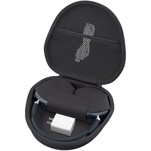 Hard Case for Apple AirPods Max 2 / AirPods Max Wireless Over-Ear Headphones, Portable Travel Storage Organizer with Shockproof Protection, Black