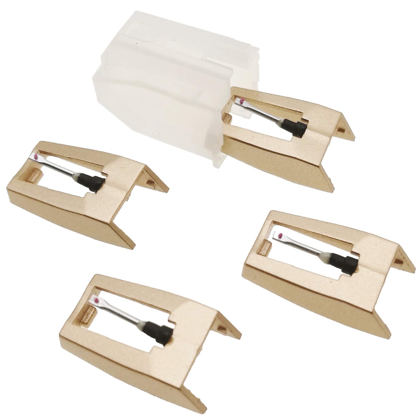 Vinyl Record Player Needles - Zentect Upgraded Golden Record Needle Diamond Turntable Stylus Replacement for Crosley Jensen Ion Victrola Phonograph