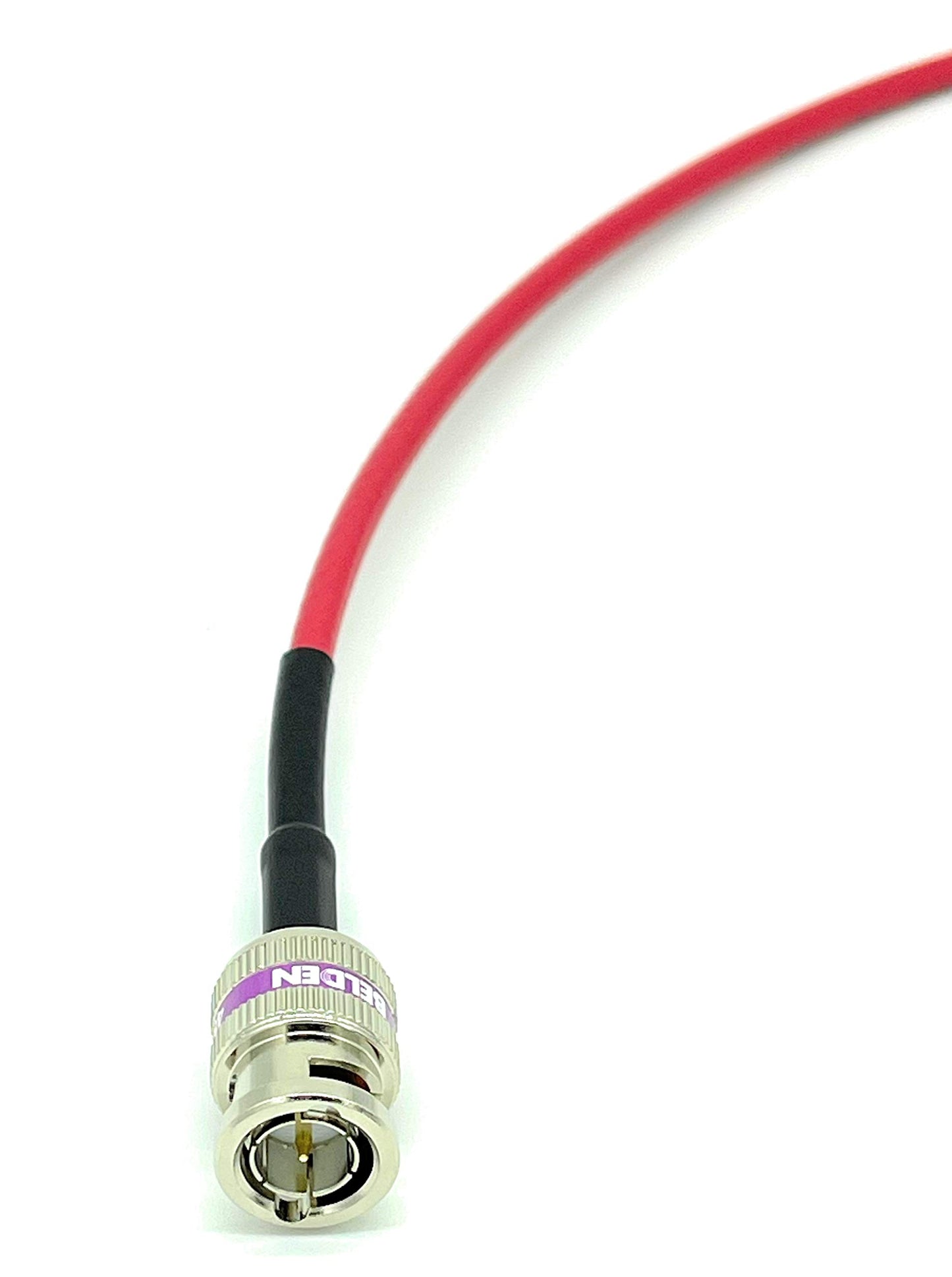 AV-Cables 12G 4K HD SDI BNC - BNC Cable 4855R Mini RG59 (1.5ft, Red)