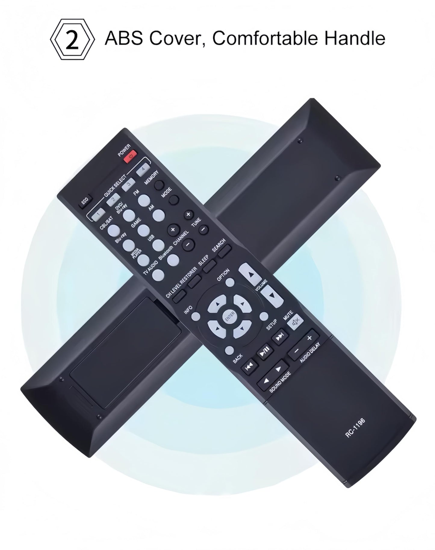 RC-1196 Replacement Remote Control for Denon AV Receiver AVR-S500BT AVR-X510BT AVR-X520BT AVR-S510BT