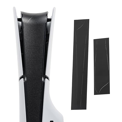 Middle Skin for PS5 Slim Disc/Digital Edition, Slim Console Center Sticker, Console Decoration (Matte Black) (PS5 Slim)