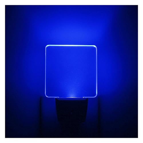 2 Pack 0.5W Plug in LED Night Light with Dusk to Dawn Sensor Blue