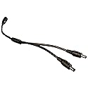 LEDUPDATES Heavy Duty DC Splitter Cable for 12v 24V Power Supply Driver AC Adapter LED Light and Security Camera (1 to 2 Cable) 18 AWG Gauge