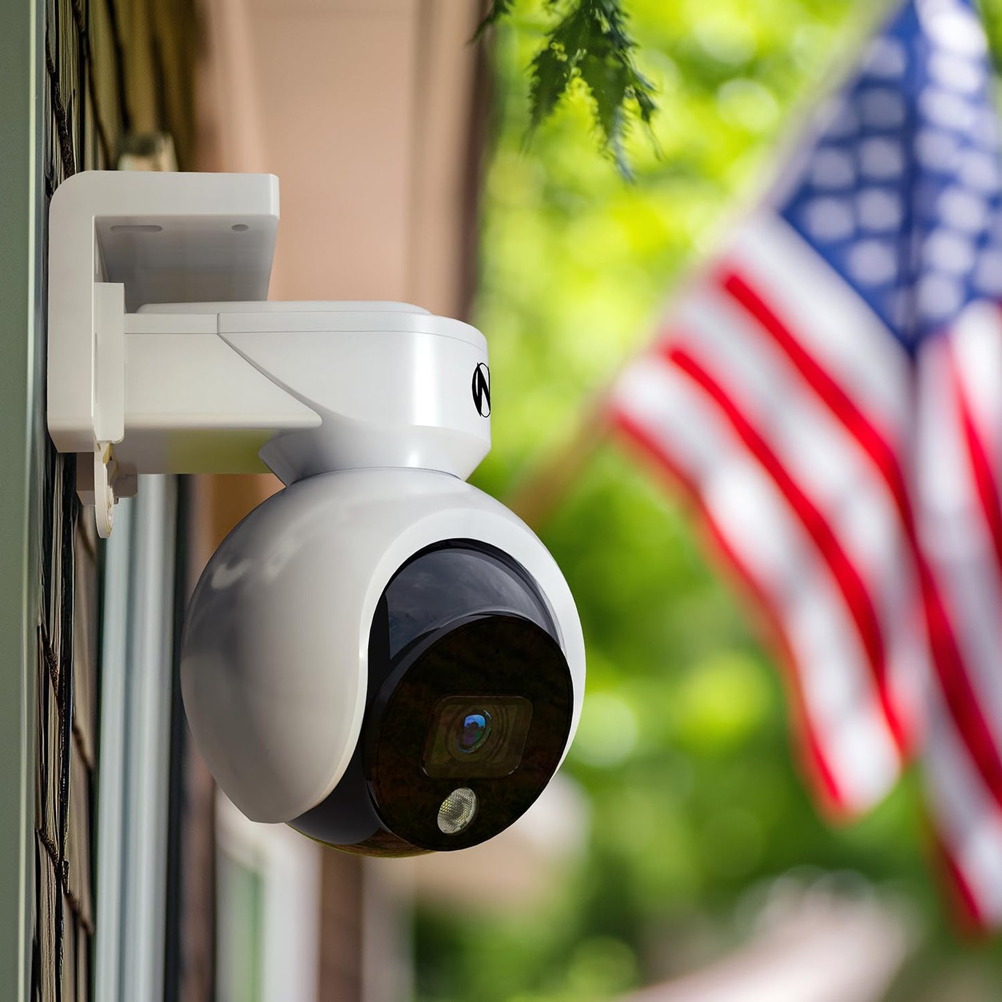 Night Owl® Add On Wired 4K Deterrence Cameras with 2-Way Audio - White