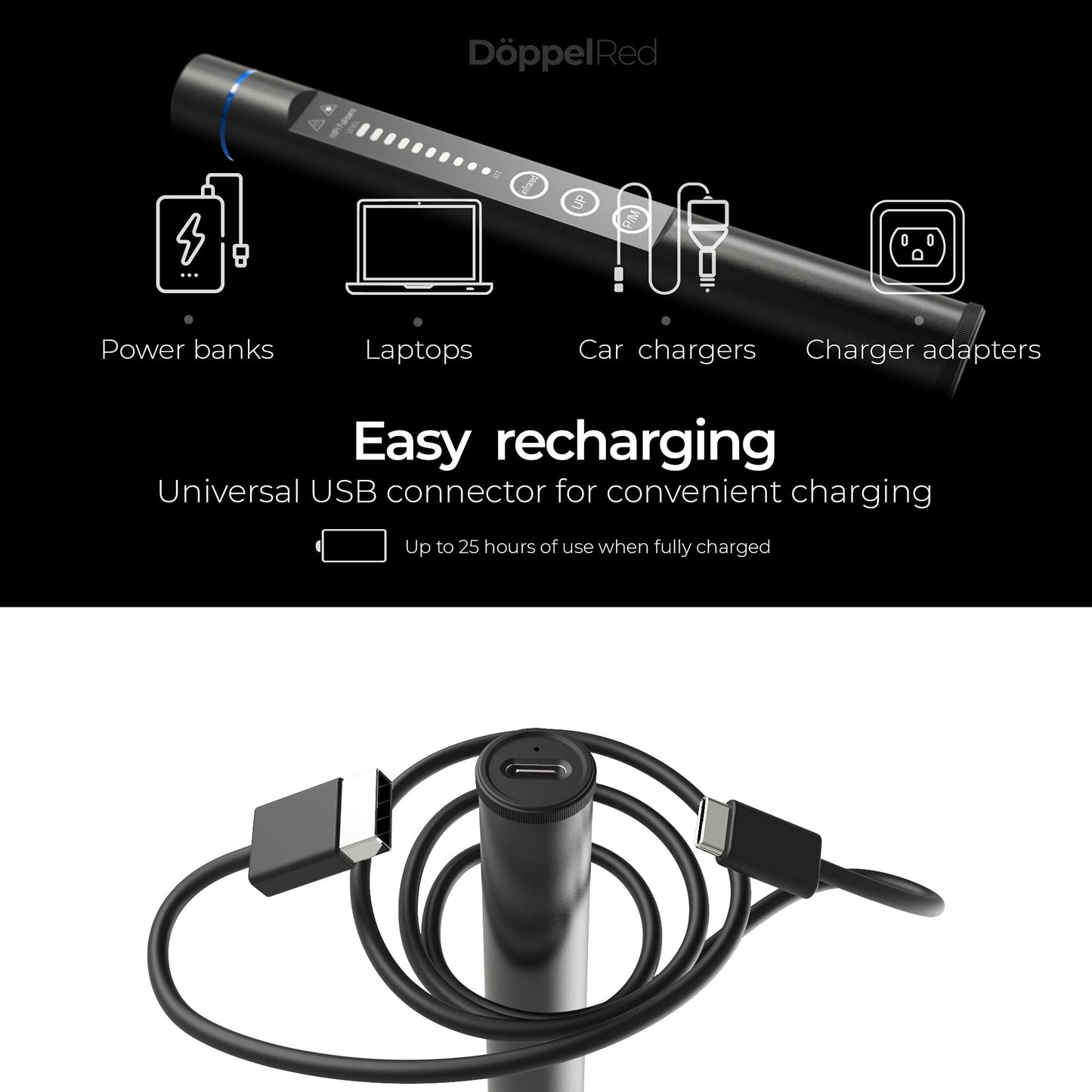 ORIONYX Hidden Camera Detector, Privacy Pen Anti-Spy Camera Finder, Bug and GPS Tracker Detector for Home, Office, and Travel - Hero Pen Hidden Device